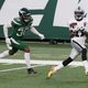 With. Jets blitzing, rookie corner Lamar Jackson was left to defend Henry Ruggs, one of the fastest receivers in the NFL, one-on-one.